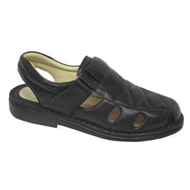 Imagem de SANDALIA MASCULINA Opananken DIABETICS 66901 Preto Tamanho:41;Cor:Preto
