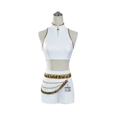 Imagem de Fantasia De Cosplay Branca KPop Rumi Mira Zoey Para Mulheres E Meninas