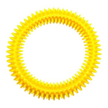 Imagem de MERIGLARE Anel Sensorial com Pontas, Massagem Sensorial, Brinquedo Anti- Flexível, Pulseira Anti- para Educação Infantil, Crianças e Adultos, Amarelo