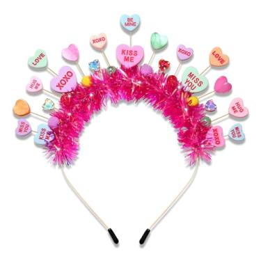 Imagem de NVENF Faixa de cabeça de doces, acessórios de fantasia de pirulito de bengala doce, fantasia de Halloween, roupas de Natal para mulheres, meninas, lembrancinhas de festa de aniversário, presentes