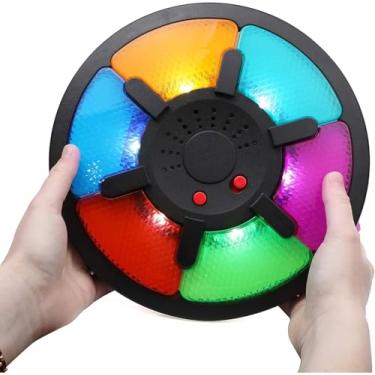 Imagem de Jogo de Memória Portátil com Luzes 6 Padrões e Sons Diferentes Educativo Inteligente para Meninos Meninas Fortalece Habilidades Motoras Finas Treiname