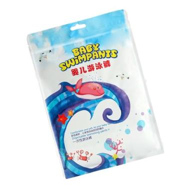 Imagem de Generic Fralda de Natação para Crianças, à Prova D'água, Descartável, Respirável, à Prova de Vazamento, para Bebês, Tecido Não Tecido (XXL)