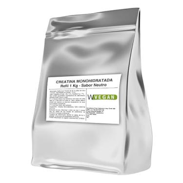 Imagem de WVegan Creatina Monohidratada, Refil 1 Kg, Sabor Neutro, Vegan, 3g por Porção, 333 Porções