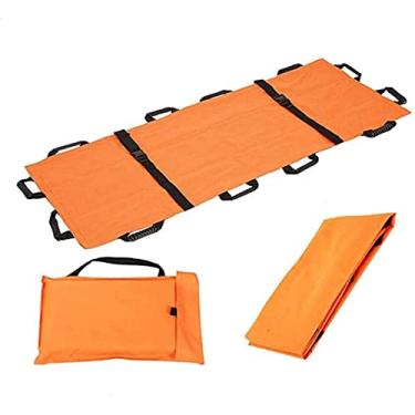 Imagem de Maca Oxford dobrável macia com 8 alças impermeável dobrável/resgate de emergência com sacos de armazenamento para hospital, clínica, casa, instalações esportivas, capacidade de ambulância 158 kg