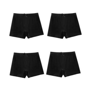 Imagem de Calcinhas De Algodão Macio E Respirável Para Meninas, 4 Peças, Cores S