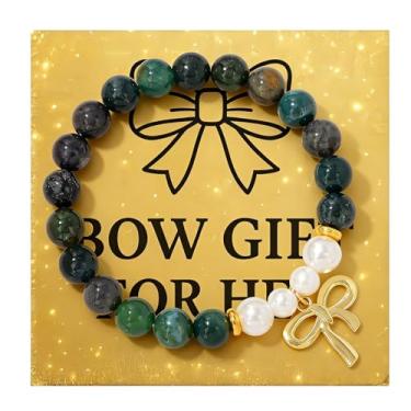 Imagem de Pulseira com laço delicado laço nó amuleto pulseira de amizade presente de Natal para mulheres joias ajustáveis, Large, Pedra, Sem Pedra Preciosa