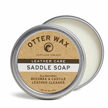 Imagem de Otter Wax Sabonete de sela | 60 ml | Limpador de couro totalmente natural | Feito nos EUA