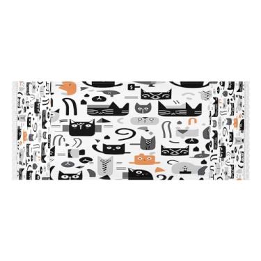 Imagem de Wassud Capas coloridas para lavadora e secadora de gatos, protetor de lavadora com sacos de armazenamento, capa de geladeira à prova de poeira com bolsos para lavanderia doméstica, cozinha, 120 x 55