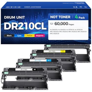 Imagem de Bateria DR210CL (não toner) pacote de substituição compatível com tambor de imagem Brother DR-210CL para MFC-9325CW MFC-9125CN HL-3070CW 3040CN 3045CN 3075CW MFC-9320CW MFC-9120CN 9010CN impressora