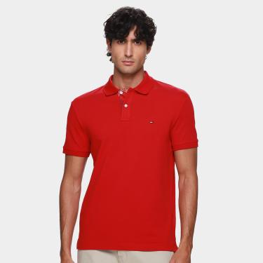 Imagem de Camisa Polo Tommy Hilfiger Pique Placket Interest Masculina-Masculino