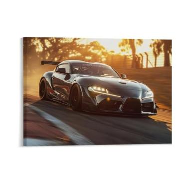 Imagem de HouLaiZhe Speed ​​jdm Car Sup Sports Drift Cool Posters Canvas Wall Estética Decoração de parede Impressão de parede Sala de Galeria Decoração de parede para quarto sala de estar escritório 18 x 24