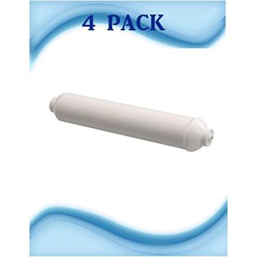 Imagem de Filtro de água interno GXRTDR comparável com GXRTDR, GXRTPR, GXRTDQ, IC-100A e DD-7098 externo geladeira, geladeira, sistema de conexão rápida da pia RO - 4 pacotes