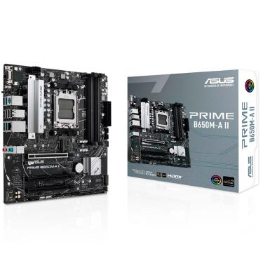 Imagem de Placa Mãe Asus Prime B650M-A II, AM5, DDR5, M.2, Display Port, Micro ATX - 90MB1EH0-M0EAY0