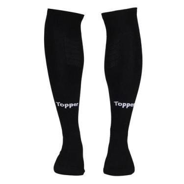 Imagem de Meião Topper Cup Futebol Adulto Masculino, U, Preto