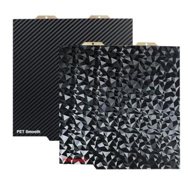Imagem de Mini placa de construção A1 - folha PEI de aço com mola de 184x184 mm, superfície dupla lisa e texturizada, material H1H PEY PEO PET PEI compatível com impressora Bambulabs A1 Mini 3D(PEO-PET)