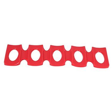 Imagem de GLOGLOW Suporte para Latas de Geladeira para Garrafas, Tapete de Cerveja de Silicone Vermelho, Suporte para Garrafas de Vinho, Resistente à Temperatura, Economia de Espaço, Ferramentas de Cozinha
