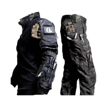 Imagem de Conjunto De Camisas Táticas Camufladas Impermeáveis De Secagem Rápida 