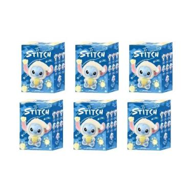 Imagem de Boneco De Pelúcia Stitch Caixa Surpresa Brinquedo De Vinil Bolsa Suspe