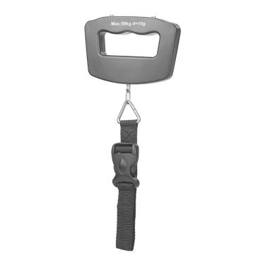 Imagem de Balanças suspensas digitais com capacidade de 50 kg com alça grande - preta