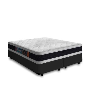 Imagem de Cama Box com Colchão de Espuma D45 Castor Black White Double Face Super King 193cm