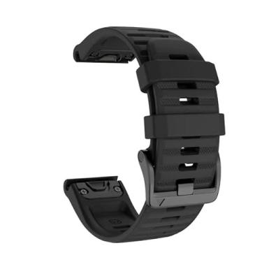 Imagem de EKSIL 22 26mm pulseira de relógio de silicone esportivo para Garmin Fenix 6X 6 Pro 5X 5 Plus Descent Mk1 MK2 Tactix Delta pulseira de relógio de liberação rápida (Cor: H, Tamanho: