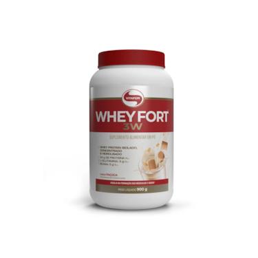 Imagem de Whey fort 3W Vitafor 900g - Sabor Paçoca