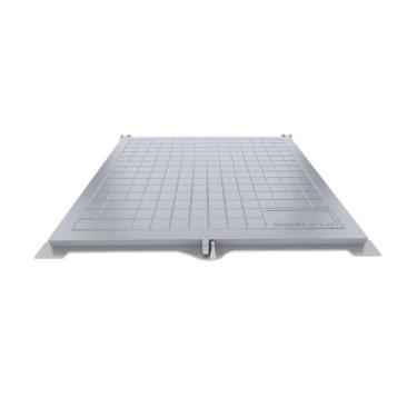 Imagem de Tampão Articulado S Rebaixo Passagem Inspeção Cinza 40x40cm