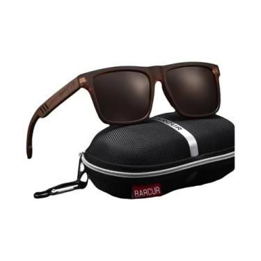 Imagem de Óculos De Sol Polarizados Retro Com Design De Madeira Para Homens, Arm