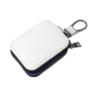 Imagem de Bolsa De Couro Com Zíper Para AirPods Pro3, AirPods 4, Pro, Pro2, 26x2