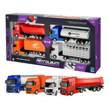 Imagem de Kit Super Coleção 4 em 1 Caminhões Roma Petroleum Series 1/43 - Roma B