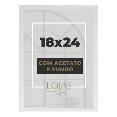 Imagem de Kit 3 Moldur 18x24cm Com Acetato Quadros Fotografia Poster Foto (Branco)