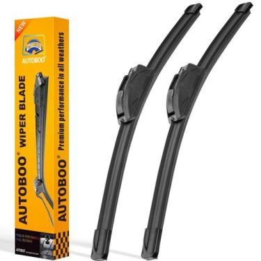 Imagem de Lâminas de Limpador de Para-brisa AUTOBOO 26cm e 20cm (Pacote com 2)