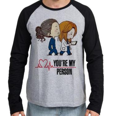 Imagem de Camiseta Manga Longa blusa Grey's Anatomy Meredith Cristina, GG  adult