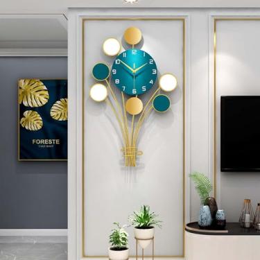Imagem de Relógio de parede de quartzo silencioso para decoração de balões grandes, sala de estar, quarto, escritório, decoração