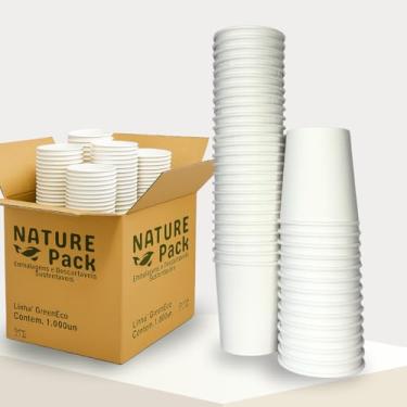 Imagem de Copo de Papel Branco Biodegradável 140ml Descartável Café, água, sucos, chás 200 Unidades