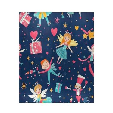 Imagem de Blueangle Cobertor de quebra-nozes de desenho animado supermacio, quente, aconchegante, leve para todas as estações, cobertor de lã para cama ou sofá, fácil de cuidar (127 x 152 cm) #56