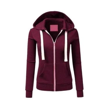 Imagem de Moletom Esportivo Personalizado Para Mulheres Outono Inverno Com Capuz