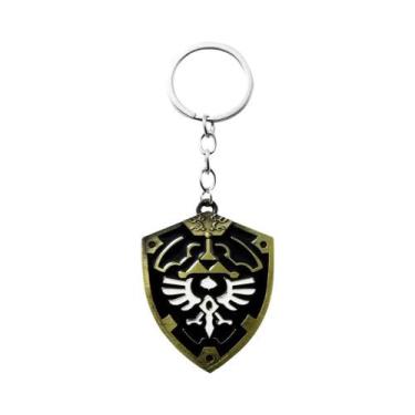 Imagem de Chaveiro Do Escudo Hylian Breath of the Wild Com Espada Mestra, Olho D