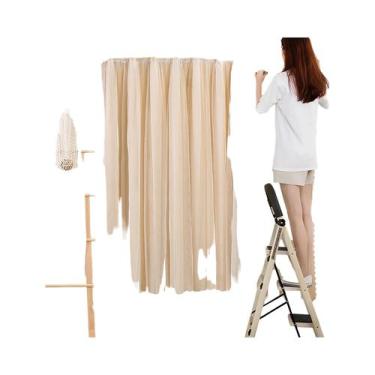 Imagem de Cortinas Blackout Com Padrão De Estrelas Para Quarto Infantil E Sala D