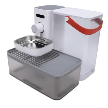 Imagem de Asixxsix Fonte de água para Gatos Sem Fio Smart WiFi, Fonte de água para Animais de Estimação Com Design Inclinado, Dispensador Automático de para Gatos e Cães Pequenos, Bebedouro