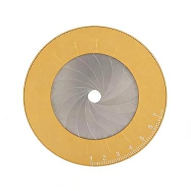 Imagem de lzbayhz Ferramenta de desenho circular ajustável – Criador profissional de círculos de metal e régua de desenho geométrico com escala de precisão para artistas e designers