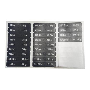 Imagem de menolana Etiquetas para Pilhas de Peso, Adesivos Autoadesivos para Equipamentos de Ginástica, Etiquetas para Anilhas de Peso para Identificação na Academia e, 5 Kg a 147.5 Kg