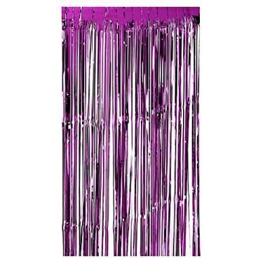 Imagem de Cortina de Franja Foil Metálico Tinsel Brilhante Janela Porta Painel Fundo Parede Decoração para Casamento Festa Aniversário Cabine Fotos DIY