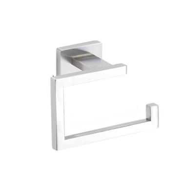 Imagem de Conjunto de ferragens de banheiro prata ouro preto suporte de toalha de aço inoxidável suporte de papel rolo anel de toalha gancho de roupão acessórios de banheiro, gancho preto (suporte de papel