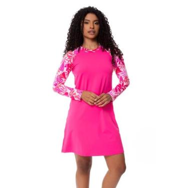 Imagem de Kit Vestido Saída De Praia + Shorts Moda Praia Evangélica Piscina Uv50