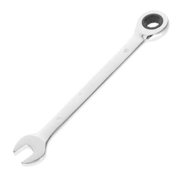 Imagem de OSALADI Conjunto de chaves catraca de 10 mm, chave combinada de cabeça dupla, ferramenta à prova de explosão, liga de aço vanádio, soquete de 7 mm, 155 mm