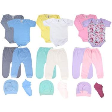 Imagem de Kit 30 Pçs Enxoval Bebes Roupas Para Recém Nascido Atacado - Batutinha
