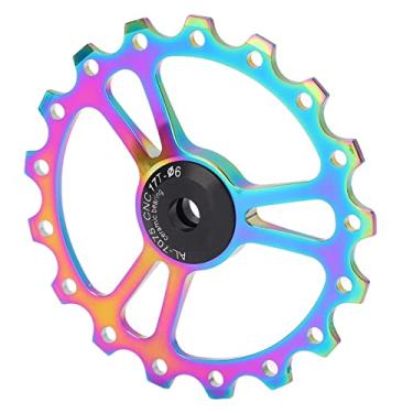 Imagem de KIMISS Roda Guia de Desviador Traseiro Cerâmico MEIJUN 17T - Roda de Polia de Liga de Alumínio para Bicicletas de Estrada e Montanha, Compatibilidade Com 7/8/9/10 Velocidades (Multicolorido)