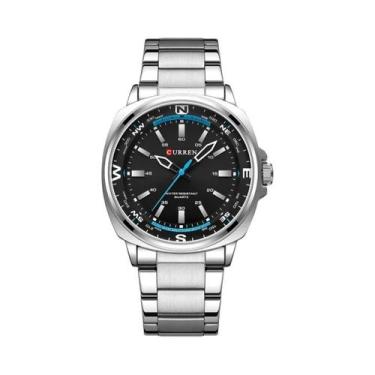 Imagem de Relógio Clássico Masculino De Quartzo CURREN 8455 Com Pulseira De Aço 