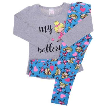 Imagem de Roupa Infantil Conjunto Meia Estação Infantil Menina - Analê, Mescla, 